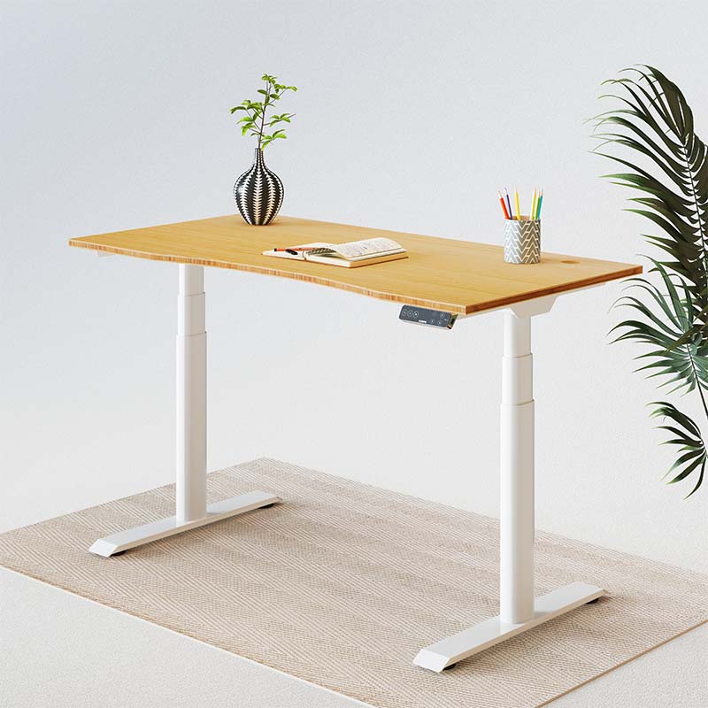 Product photograph of Flexispot Flagship Height Adjustable Standing Desk Frame E8 White from FlexiSpot UK