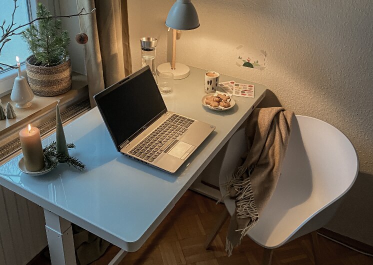 Modern glass desks online for home office