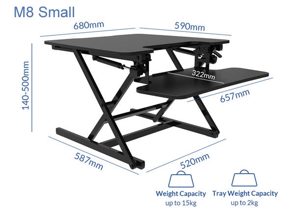 AlcoveRiser Dual X Desk Converters M8| FlexiSpot