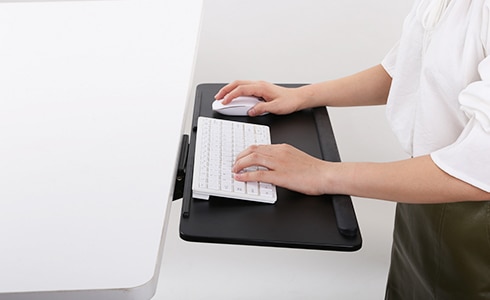 Metall Flexispot KT1B Tastaturablage Tastaturschublade für Keyboard Neigbar schwarz 